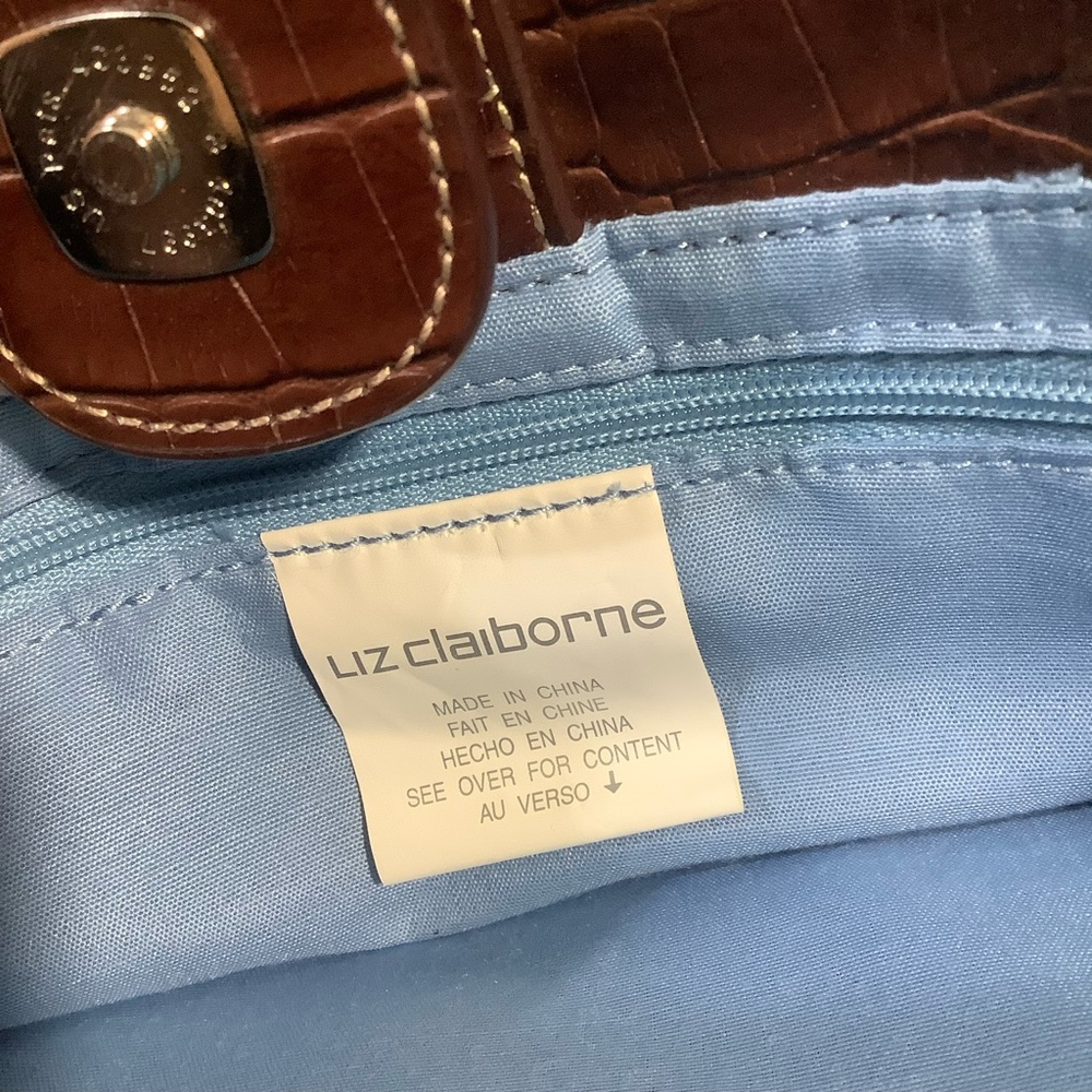 Liz Claiborne Natural Beauty Woven Leather Shoulder Bag - Picture 9 of 13